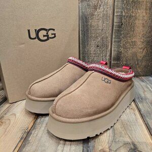 UGG Tan and Red Winter Boots